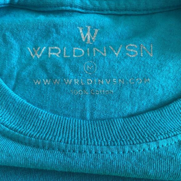 WRLD INVSN Bold Color‎ T-shirt Men’s M - Picture 3 of 6